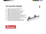 RAVAK 10° Free thermostatic wall-mounted shower Návod na inštaláciu