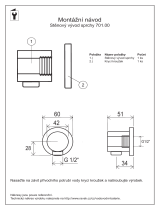 RAVAK Wall-mounted shower outlet Návod na inštaláciu