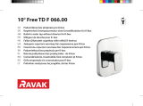 RAVAK 10° Free built-in tap for R-box shower Návod na inštaláciu