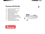 RAVAK Chrome shower mixer tap, 150 mm Návod na inštaláciu