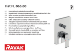 RAVAK Built-in flat tap Návod na inštaláciu