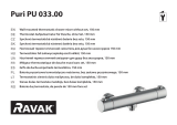 RAVAK Puri thermostatic wall-mounted shower tap Návod na inštaláciu