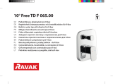 RAVAK 10° built-in tap for R-box bath/shower Návod na inštaláciu