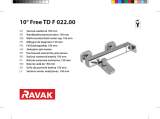 RAVAK 10° Free wall-mounted bath tap Návod na inštaláciu