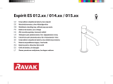 RAVAK Standing Washbasin Faucet Espirit BeCool ES 012.01 Návod na inštaláciu