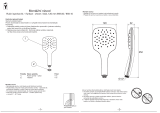 RAVAK Air hand shower, 1 function Návod na inštaláciu