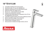 RAVAK Washbasin standing water tap, 333 mm Návod na inštaláciu