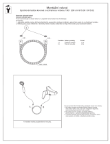 RAVAK Metal shower hose Návod na inštaláciu