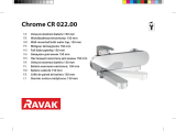 RAVAK Chrome bathtub mixer tap, 150 mm Návod na inštaláciu