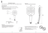 RAVAK Hand shower, 3 functions Návod na inštaláciu