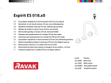 RAVAK Three-element standing washbasin Faucet Espirit ES 018.00 Návod na inštaláciu