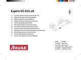 RAVAK Espirit ES 032.00 wall-mounted shower faucet Návod na inštaláciu
