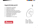 RAVAK Espirit ES 062.00 concealed faucet Návod na inštaláciu