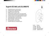 RAVAK Espirit ES 065.00 concealed faucet Návod na inštaláciu