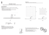 RAVAK Chrome overhead shower, square 200 mm Návod na inštaláciu