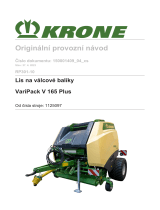 Krone BA VariPack V 165 Plus (RP301-10) Návod na používanie