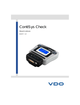 VDO ContiSys Check / ContiSys Check TPMS Návod na používanie