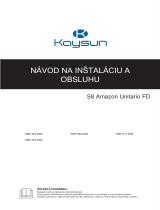 Kaysun Amazon Unitario S8 Používateľská príručka