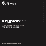 Genesis Krypton770 Professional Gaming Mouse Návod na inštaláciu