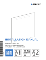 Geberit OPTION BASIC SQ Rectangular Wall-Mounted Mirror Návod na inštaláciu