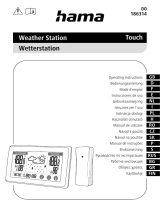 Hama 00186314 Touch Weather Station Používateľská príručka