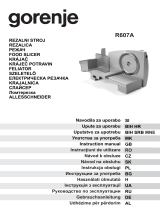 Gorenje R607A Používateľská príručka