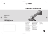 Bosch GWS 18V-7 Professional Cordless Angle Grinder Používateľská príručka