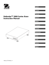 Ohaus Defender 3000 Series Base Používateľská príručka