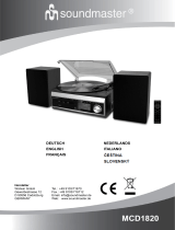 Soundmaster MCD1820 Používateľská príručka