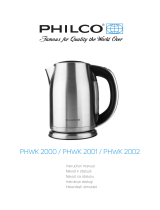 Philco PHWK 2000 Používateľská príručka