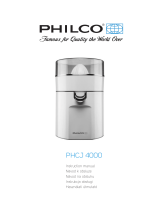 Philco PHCJ 4000 Citrus juice press Používateľská príručka