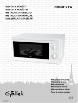 Gallet FMOM171W Microwave oven Používateľská príručka