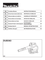 Makita DUB363 Používateľská príručka