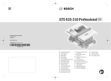 Bosch GTS 635-216 Používateľská príručka
