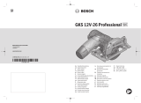 Bosch GKS 12V-26 Professional Používateľská príručka