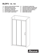 RAVAK BLDP3 90, 100 Shower Doors Používateľská príručka