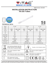 V TAC V-TAC VT-1607 LED Tube Smd Super Bright Používateľská príručka