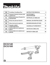 Makita DCG140 Cordless Caulking Gun Používateľská príručka