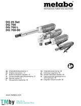 Metabo DG 700-90 Air Die Grinder Používateľská príručka