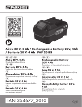 Parkside PAP 20 B3 Používateľská príručka