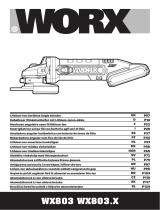 Worx WX803.X Battery Angle Grinder Používateľská príručka