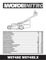 Worx WG748E Battery-Powered Lawn Mower Používateľská príručka