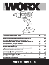 Worx WX291.9 Lithium-Ion Cordless Impact Driver Používateľská príručka