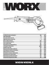 Worx WX516.X Cordless Reciprocating Saw Používateľská príručka