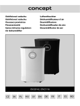 Concept OV2016, OV2116 Air Dehumidifier Používateľská príručka