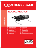 Rothenberger RODIADRILL 500 Používateľská príručka
