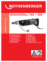 Rothenberger RODIADRILL 160 Používateľská príručka