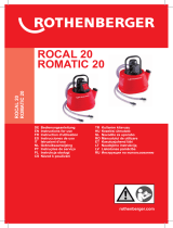 Rothenberger ROCAL 20, ROMATIC 20 Anti Line Water Pump Používateľská príručka