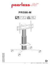 PEERLESS-AV PR598-M Flat Panel Motorised Trolley Používateľská príručka