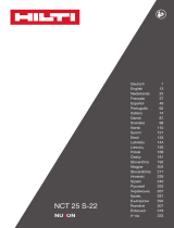Hilti NCT 25 S-22 Používateľská príručka